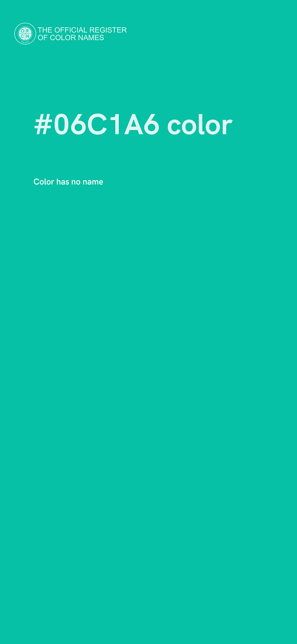 #06C1A6 color image
