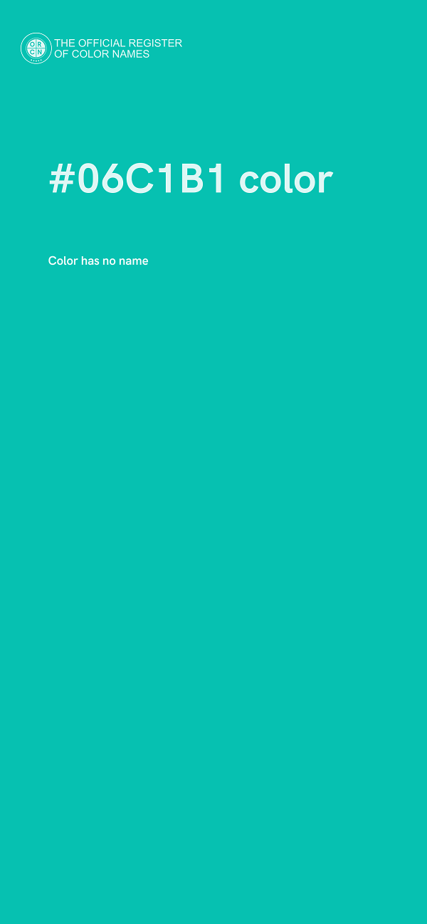 #06C1B1 color image