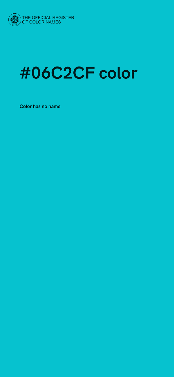 #06C2CF color image