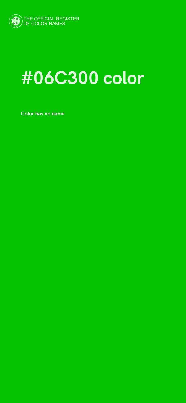 #06C300 color image