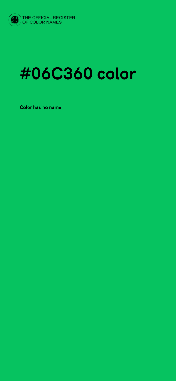 #06C360 color image
