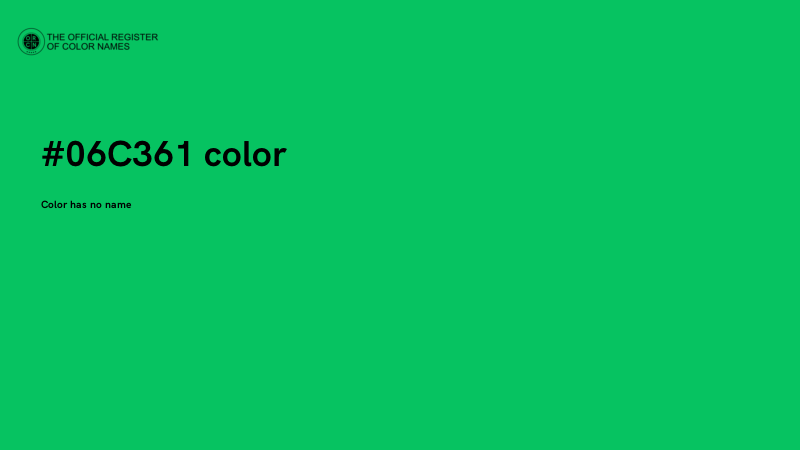 #06C361 color image