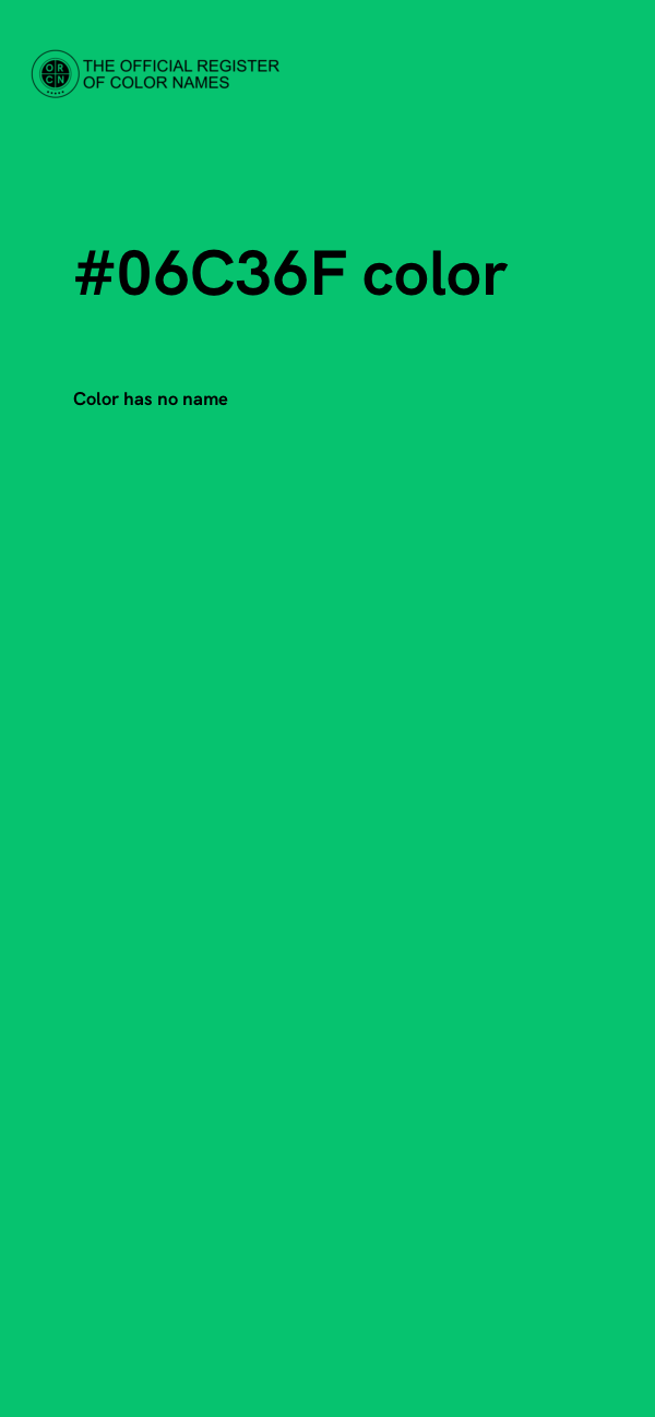 #06C36F color image