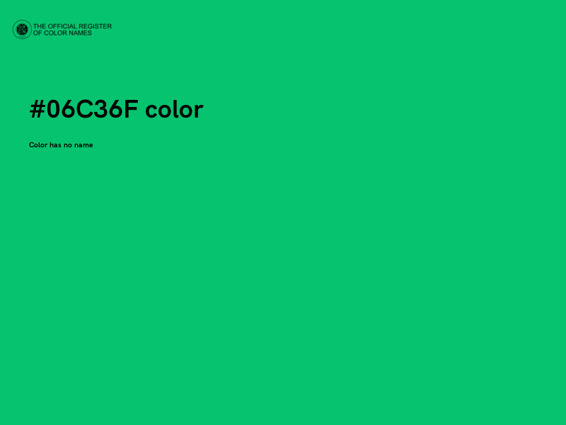 #06C36F color image