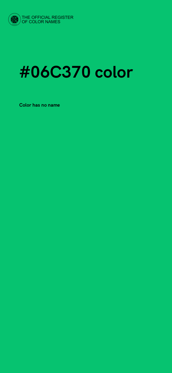 #06C370 color image