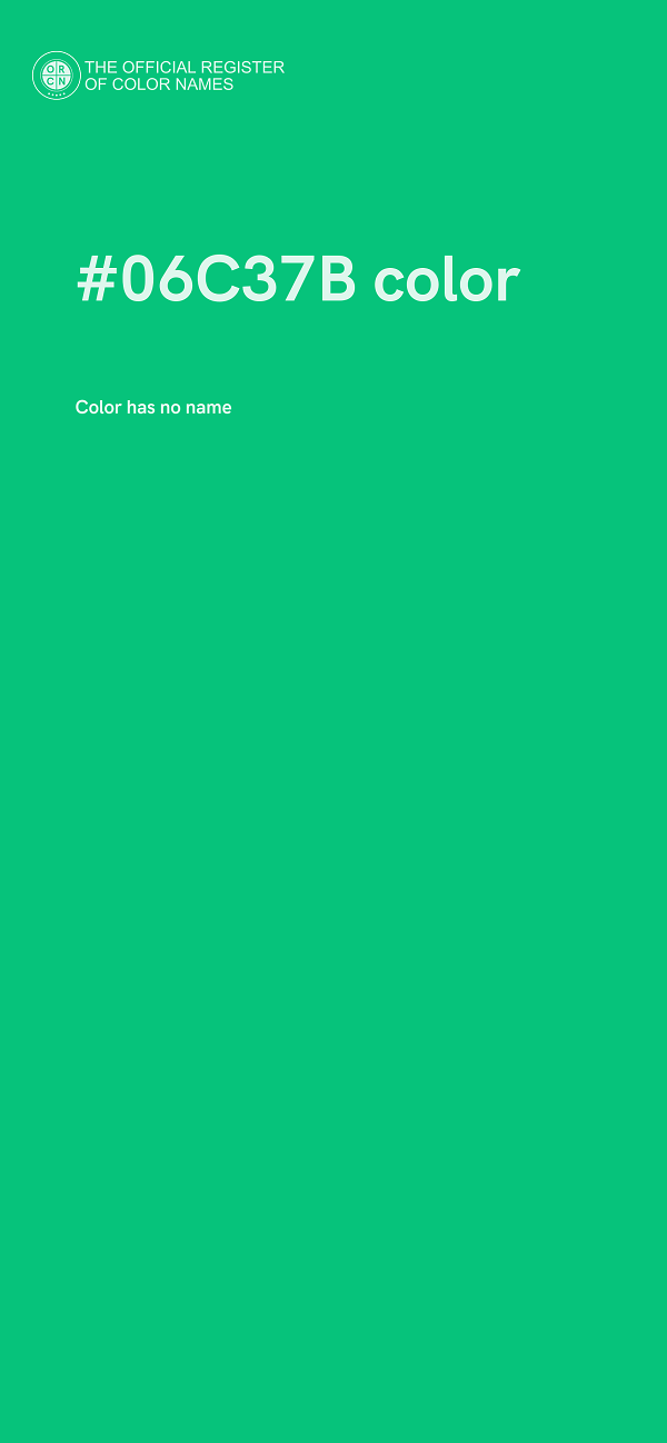 #06C37B color image