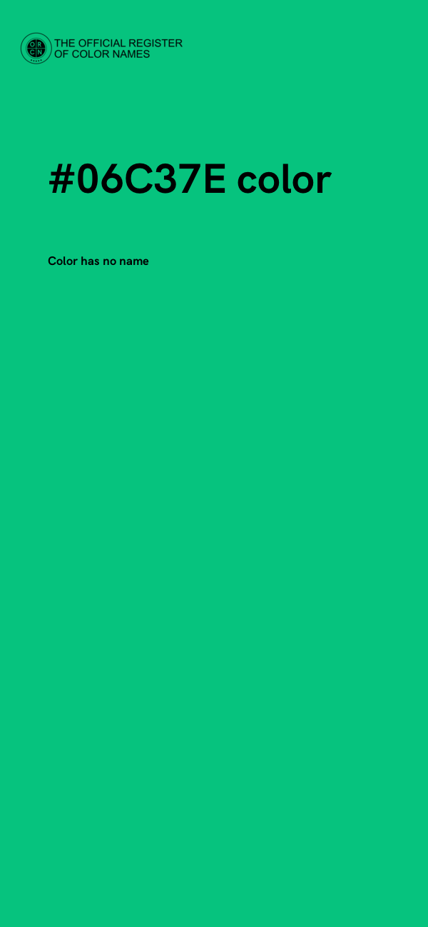 #06C37E color image