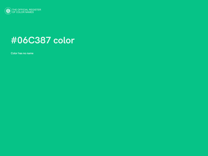 #06C387 color image