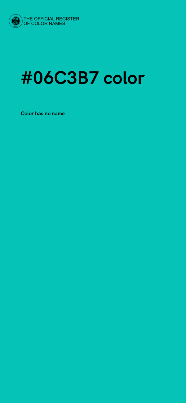 #06C3B7 color image
