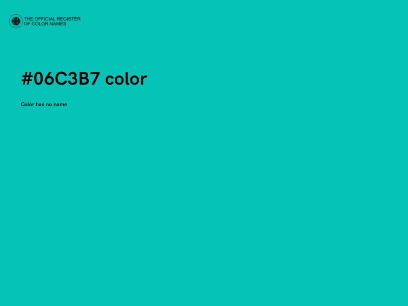 #06C3B7 color image