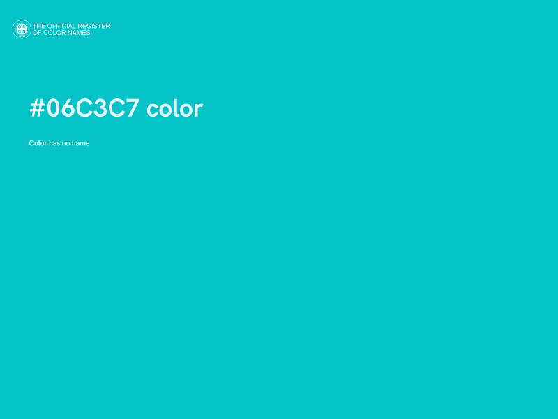 #06C3C7 color image