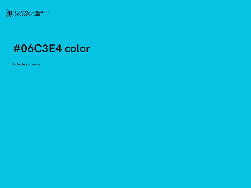 #06C3E4 color image