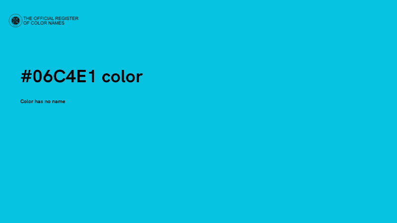 #06C4E1 color image