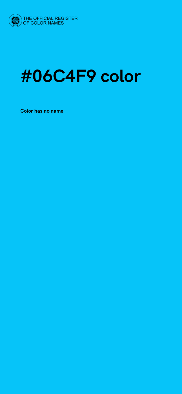 #06C4F9 color image