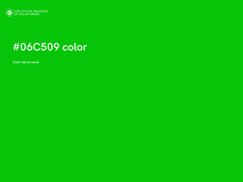 #06C509 color image