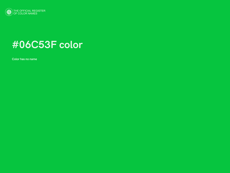 #06C53F color image