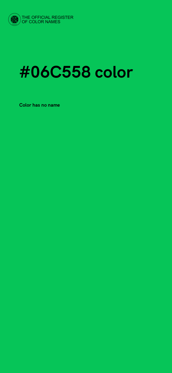 #06C558 color image