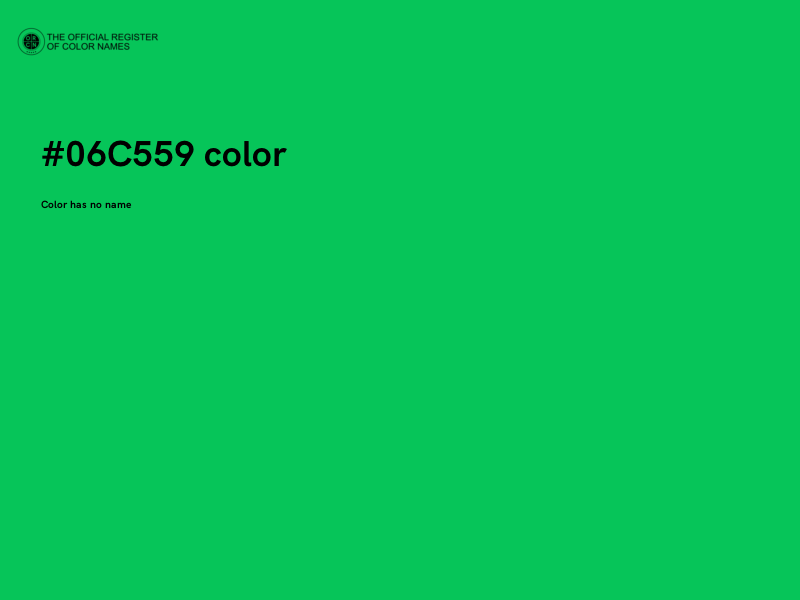 #06C559 color image