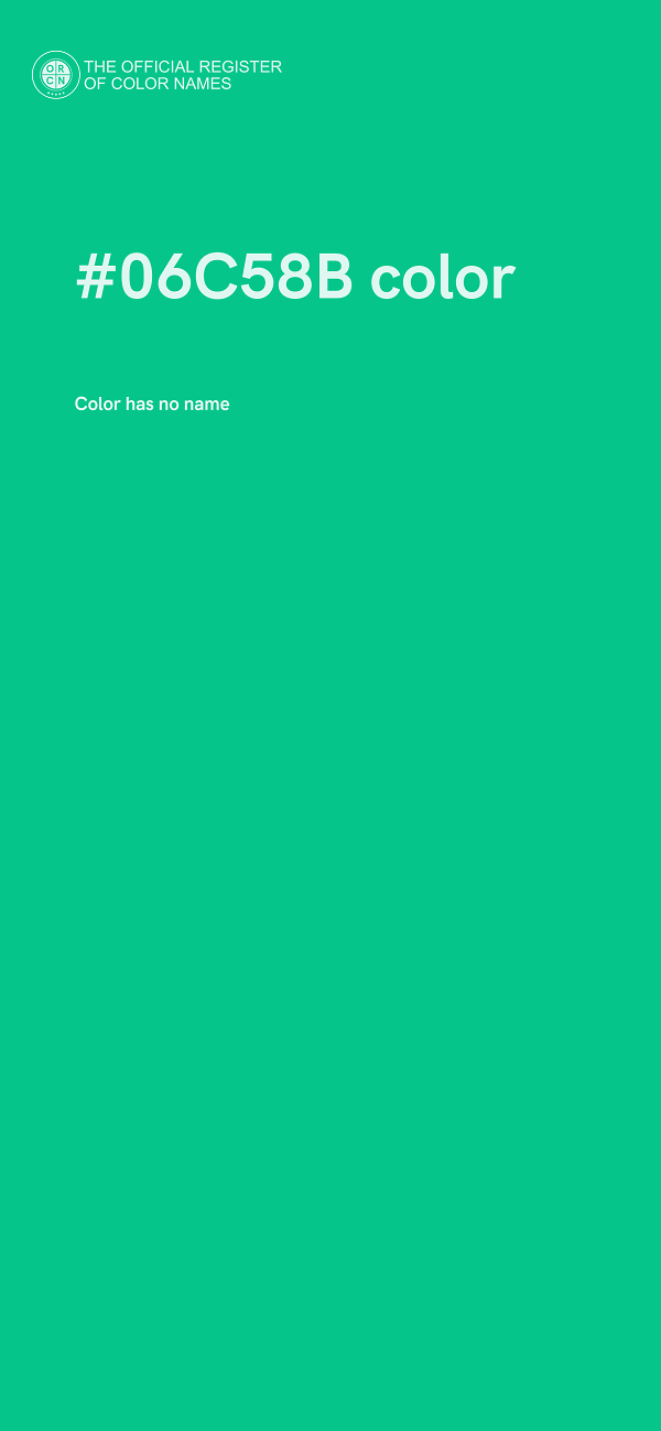 #06C58B color image
