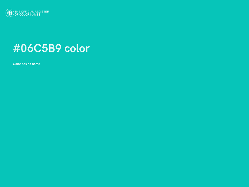 #06C5B9 color image