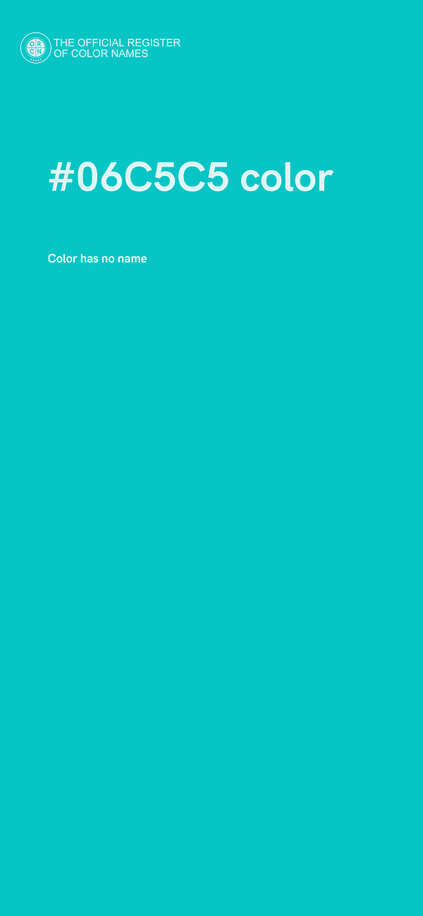 #06C5C5 color image