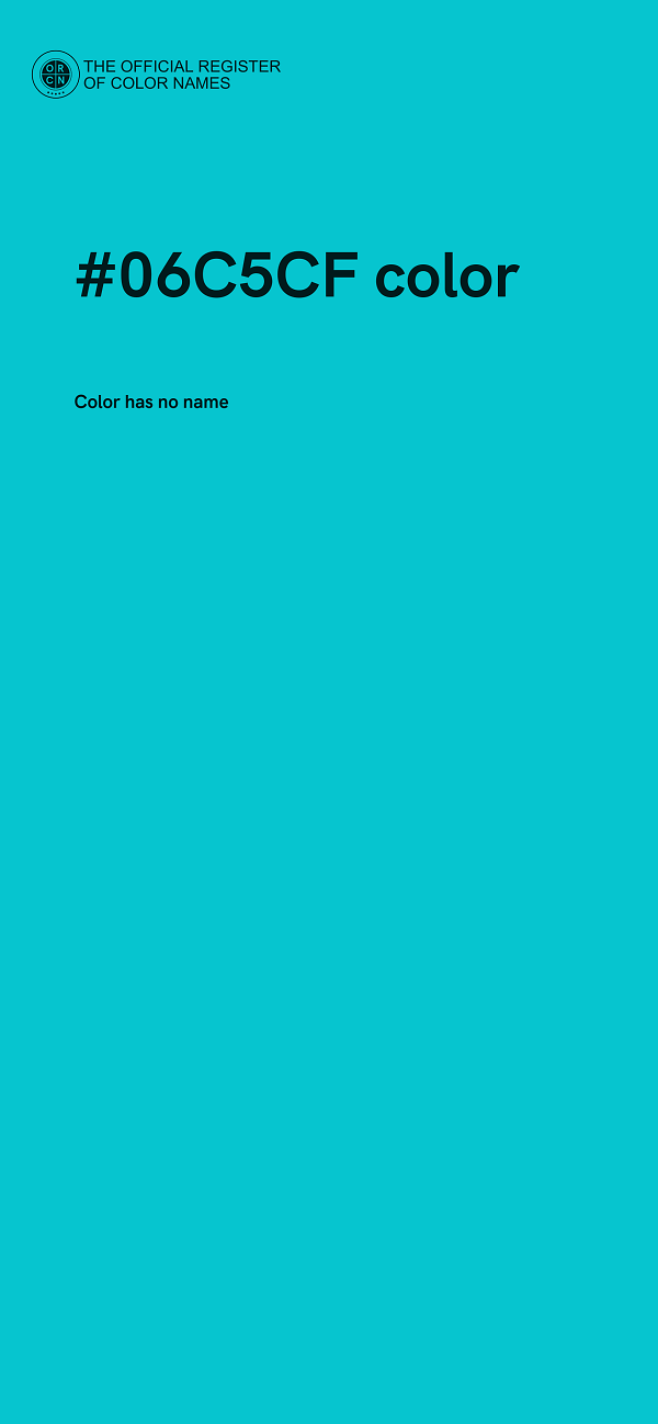 #06C5CF color image