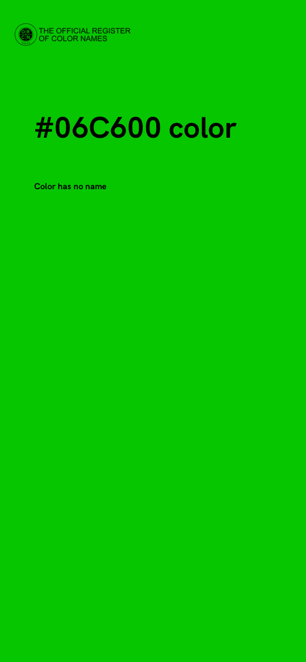 #06C600 color image