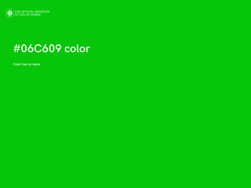 #06C609 color image