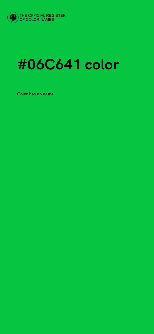 #06C641 color image