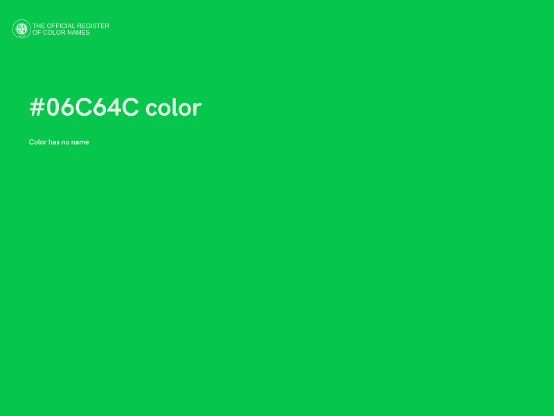 #06C64C color image