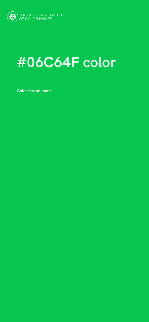 #06C64F color image