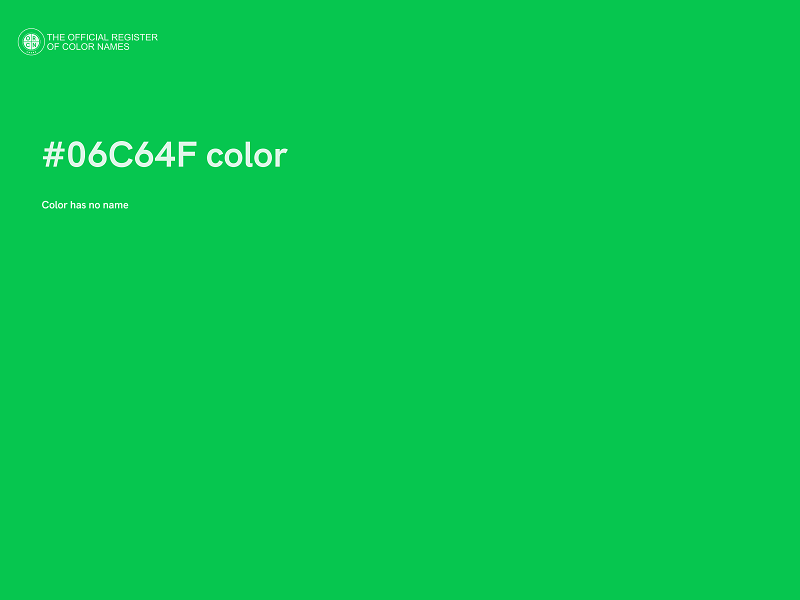 #06C64F color image