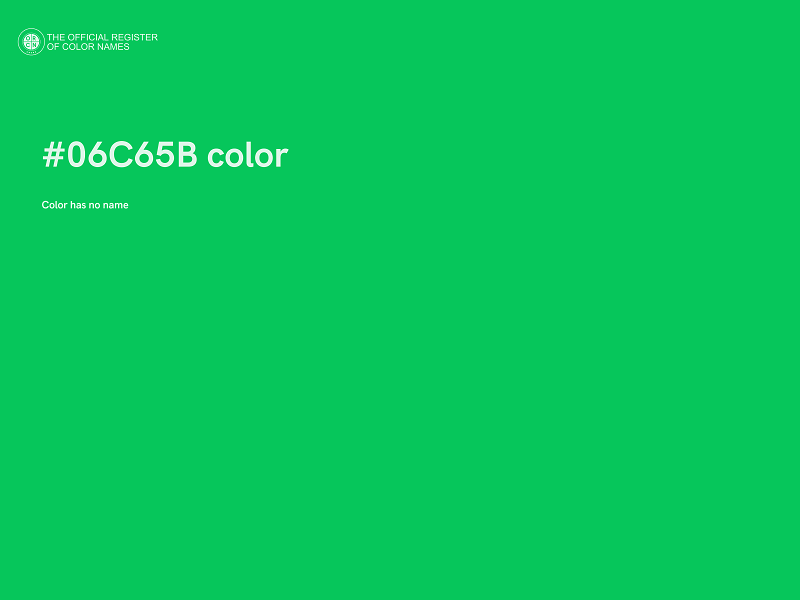 #06C65B color image