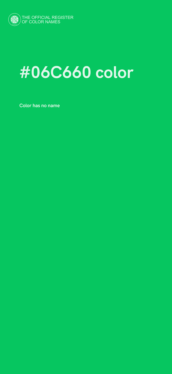 #06C660 color image