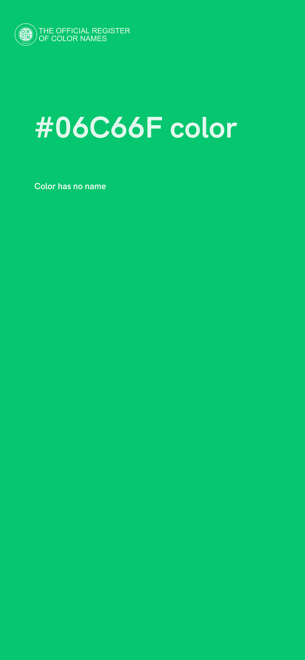 #06C66F color image