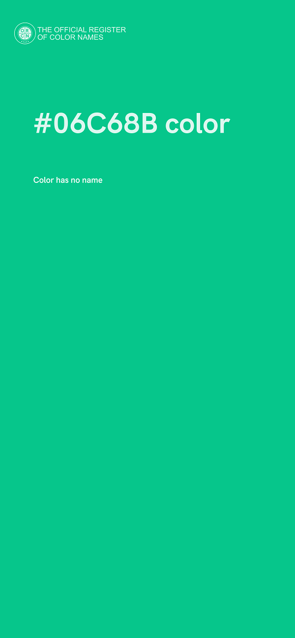 #06C68B color image
