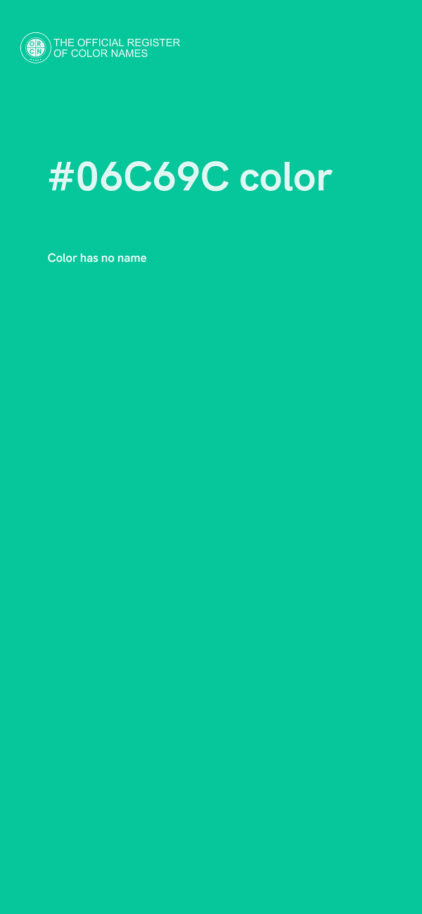 #06C69C color image
