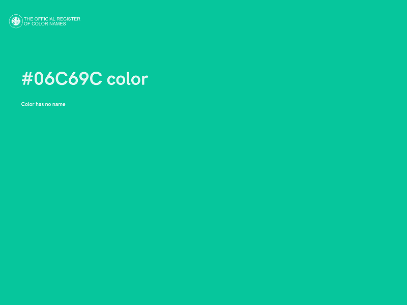 #06C69C color image