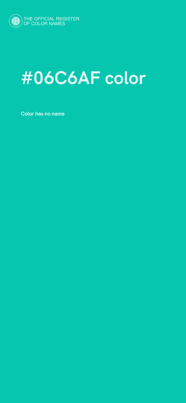 #06C6AF color image