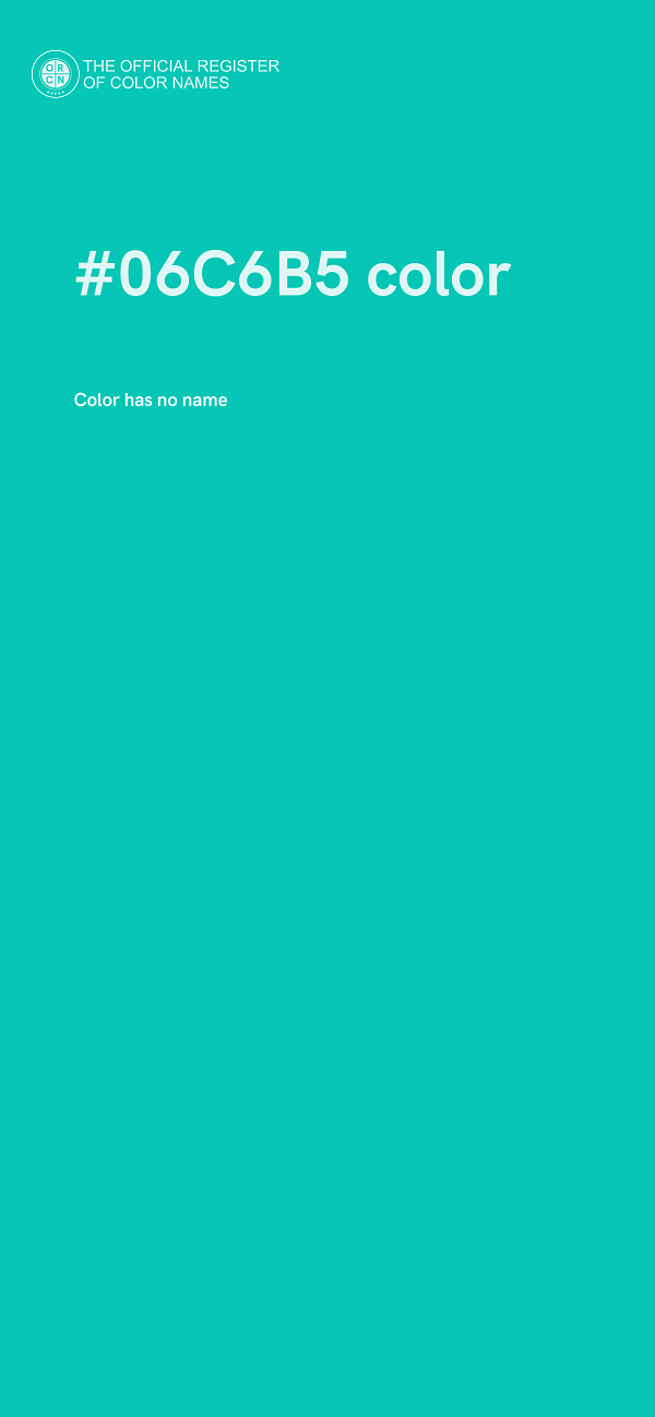 #06C6B5 color image