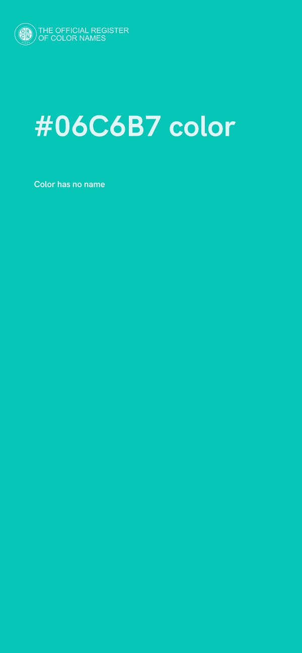 #06C6B7 color image