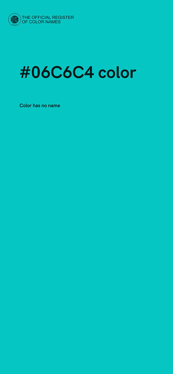 #06C6C4 color image