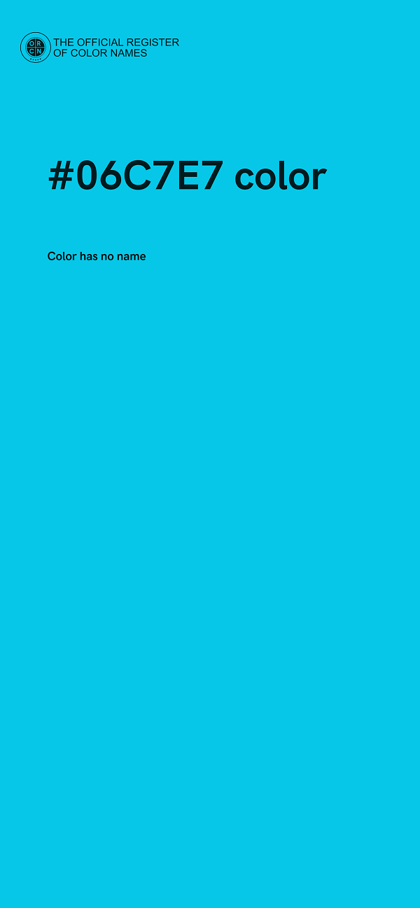 #06C7E7 color image