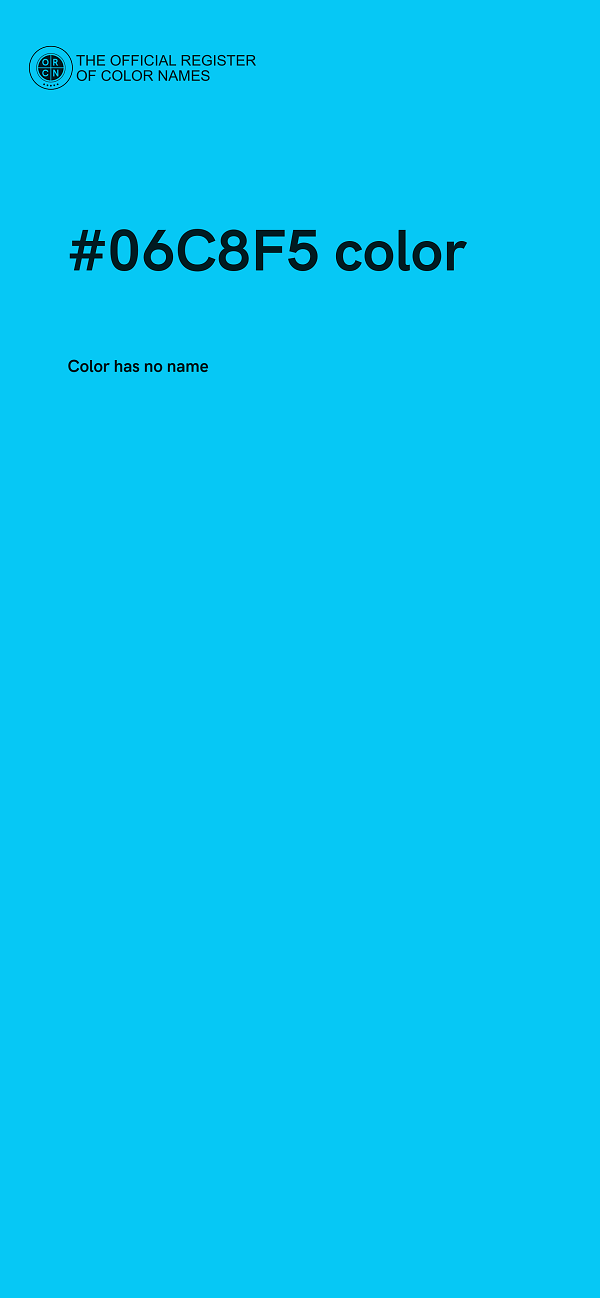 #06C8F5 color image