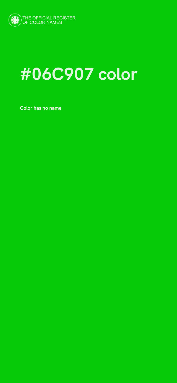 #06C907 color image