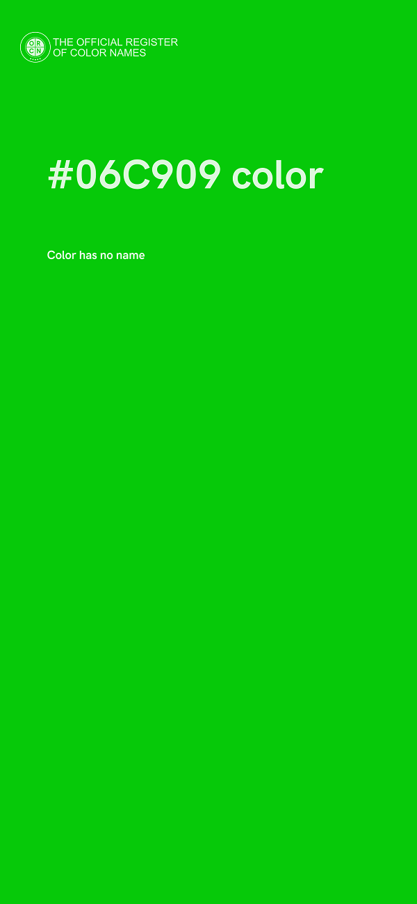 #06C909 color image