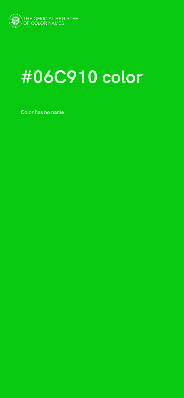 #06C910 color image