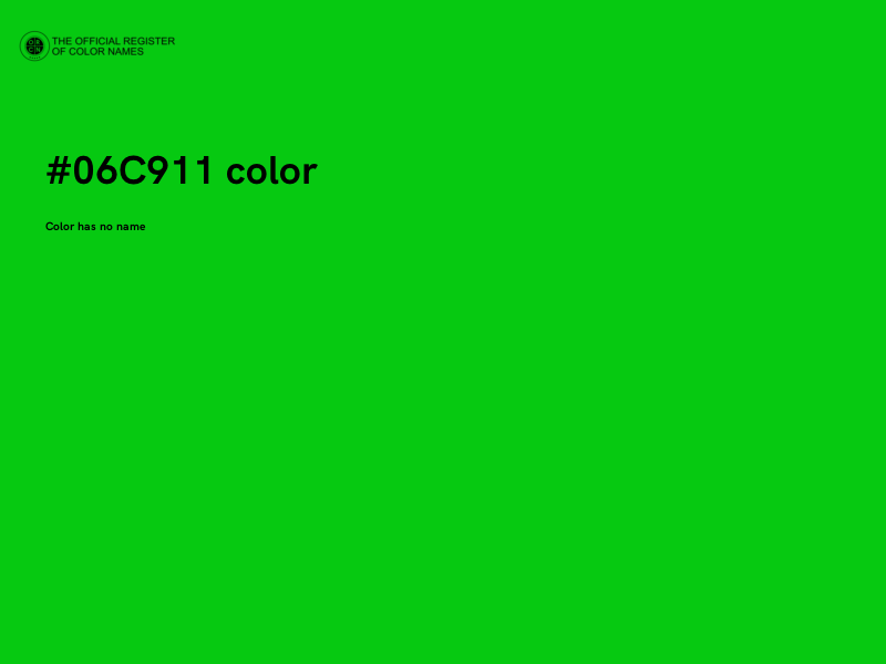 #06C911 color image