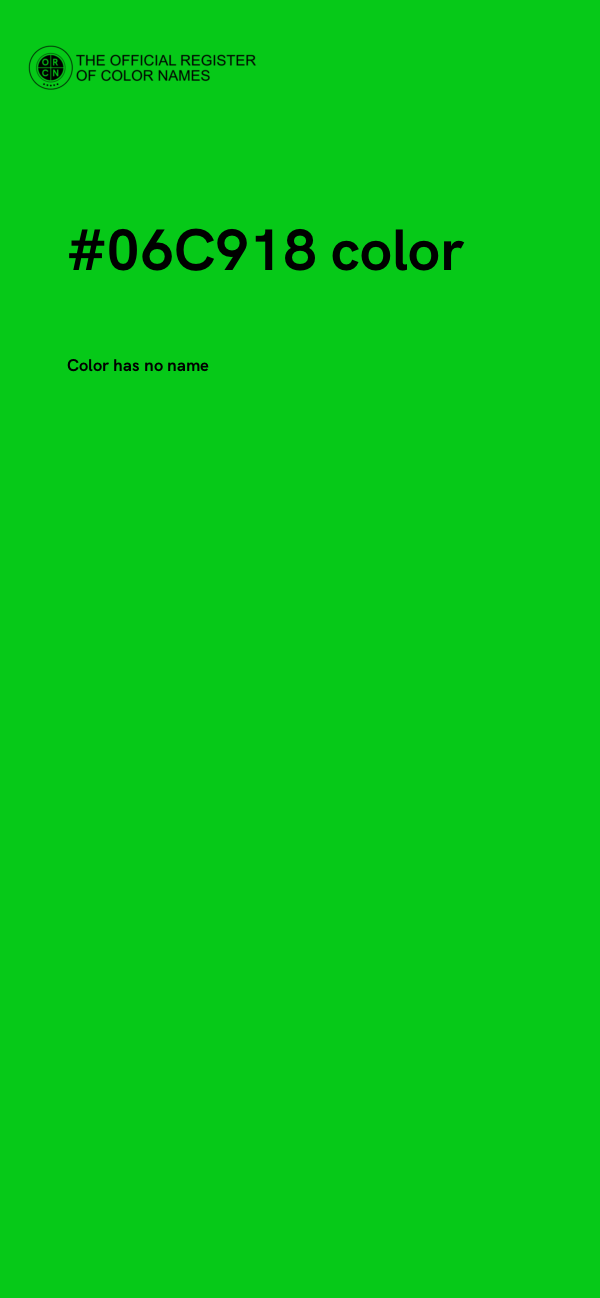 #06C918 color image