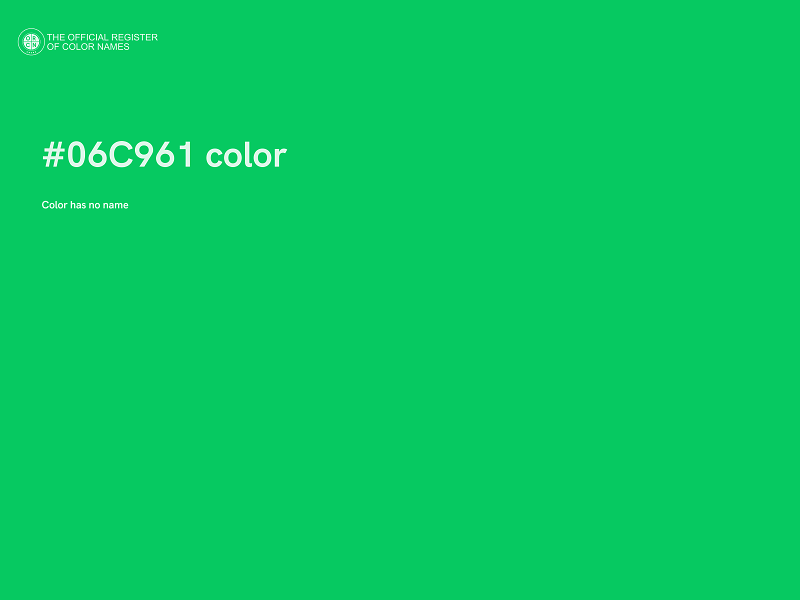 #06C961 color image
